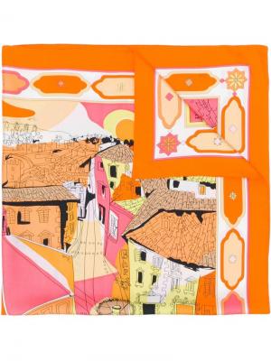 Платок с принтом Florence Emilio Pucci. Цвет: оранжевый