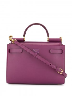Маленькая сумка-тоут Sicily 62 Dolce & Gabbana. Цвет: фиолетовый
