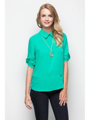 Блузка MARIMAY. Цвет: зеленый
