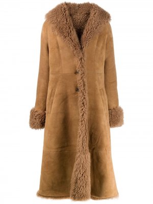 Пальто Pippa с расклешенным подолом Liska. Цвет: коричневый