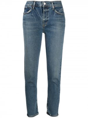 Укороченные джинсы средней посадки AGOLDE. Цвет: синий