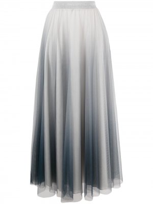 Платье миди с тюлем D.Exterior. Цвет: серый