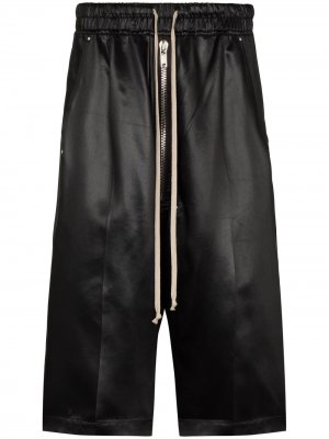 Спортивные шорты с низким шаговым швом Rick Owens. Цвет: черный