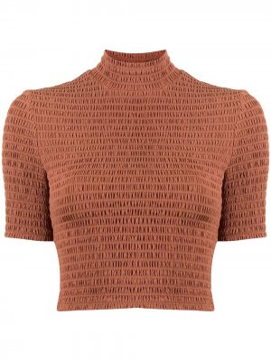 Укороченная блузка со сборками A.L.C.. Цвет: коричневый