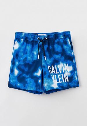 Плавки Calvin Klein. Цвет: синий