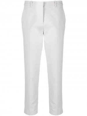 Укороченные брюки прямого кроя Emporio Armani. Цвет: серый