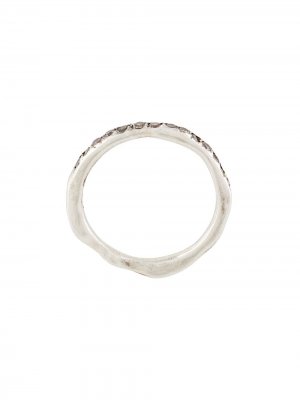 Серебряное кольцо с кристаллами Rosa Maria. Цвет: серебристый