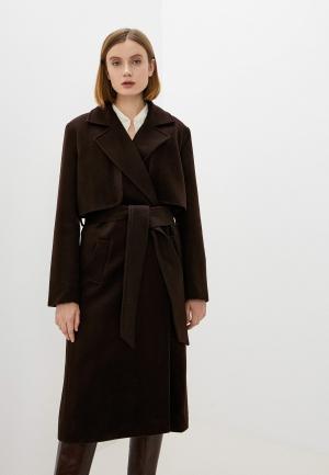 Пальто TrendyAngel. Цвет: коричневый