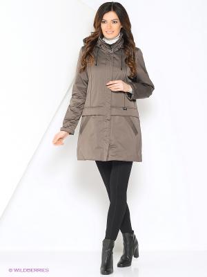 Куртка Maritta. Цвет: серо-коричневый
