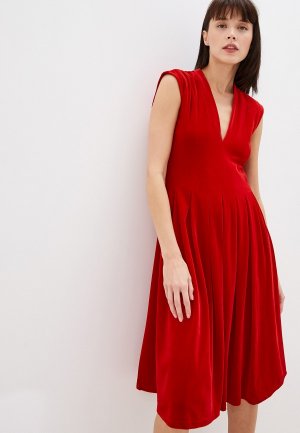 Платье Vila. Цвет: красный