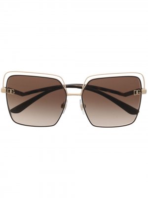 Солнцезащитные очки DG Pin Dolce & Gabbana Eyewear. Цвет: золотистый