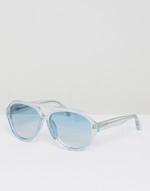 Солнцезащитные очки в прозрачной оправе Matthew Williamson. Цвет: очистить