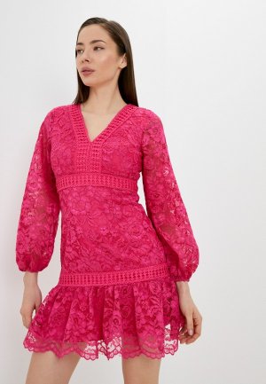 Платье Chi London. Цвет: розовый