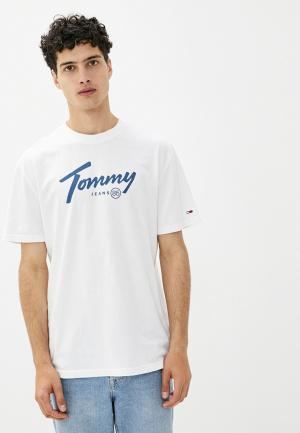 Футболка Tommy Jeans. Цвет: белый