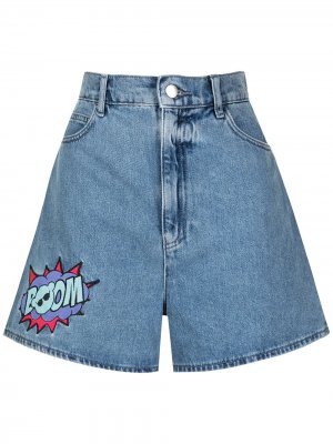Джинсовые шорты Boom Emporio Armani. Цвет: синий