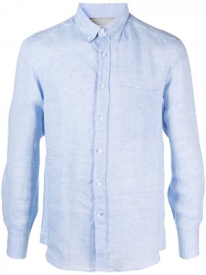 Рубашка с длинными рукавами Brunello Cucinelli. Цвет: синий