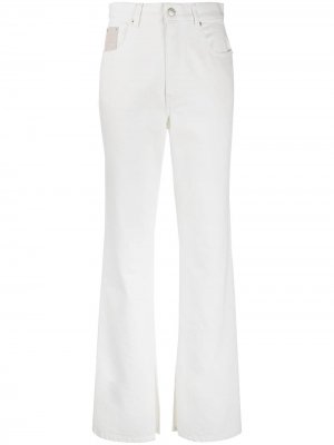 Расклешенные джинсы Louis Nanushka. Цвет: белый