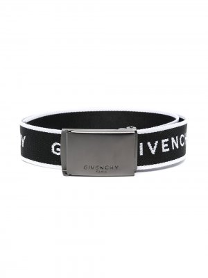Ремень с логотипом Givenchy Kids. Цвет: черный