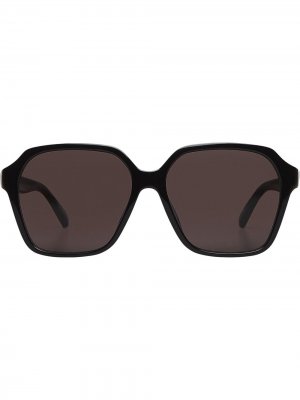 Солнцезащитные очки Side в квадратной оправе Balenciaga Eyewear. Цвет: черный