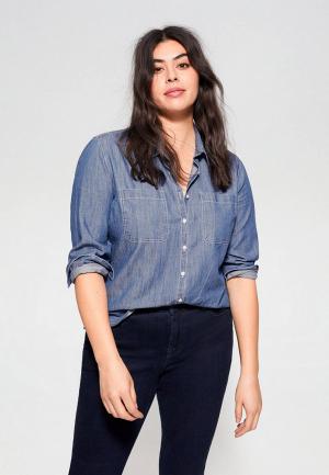 Рубашка джинсовая Violeta by Mango. Цвет: синий