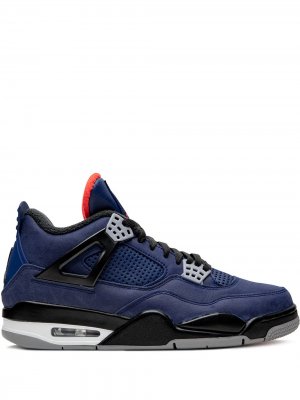 Высокие кроссовки Air  4 Jordan. Цвет: синий
