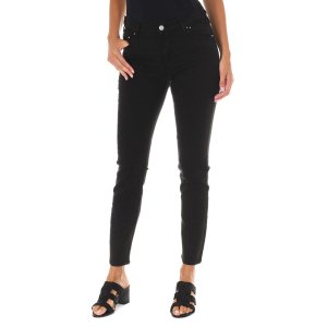Длинные джинсовые брюки из эластичной ткани 10DB50255-G239 женщина MET