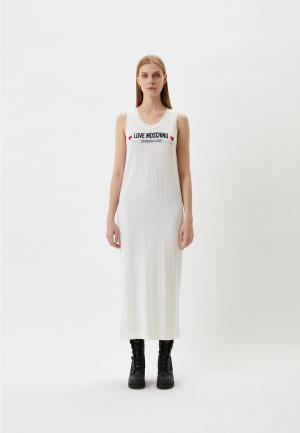 Платье Love Moschino. Цвет: бежевый