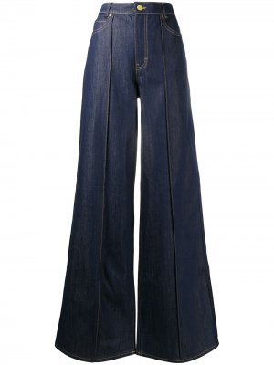 Широкие джинсы Victoria Beckham. Цвет: синий
