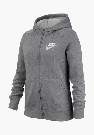 Толстовка Nike. Цвет: серый