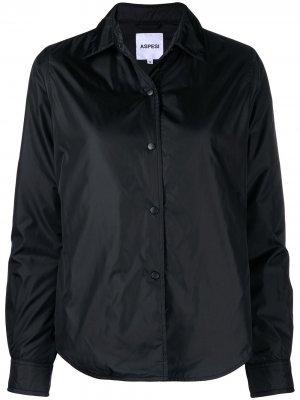 Легкая куртка-рубашка Aspesi. Цвет: черный