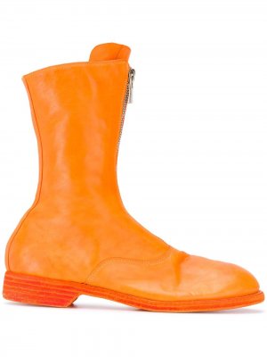 Высокие ботинки Guidi. Цвет: оранжевый