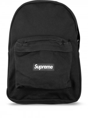 Рюкзак из канваса с логотипом Supreme. Цвет: черный