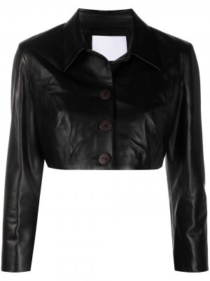 Укороченная куртка Drome. Цвет: черный