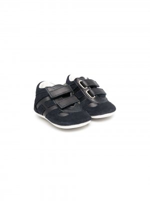 Пинетки на липучках Hogan Kids. Цвет: синий