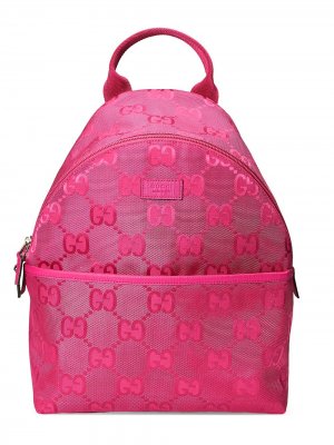 Рюкзак с логотипом GG Gucci Kids. Цвет: розовый