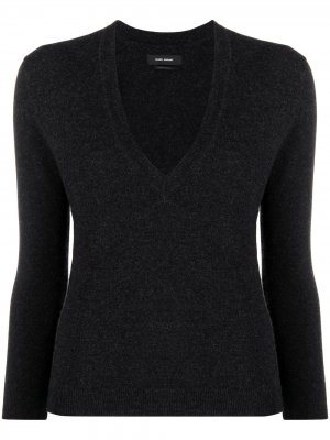 Пуловер с V-образным вырезом Isabel Marant. Цвет: серый
