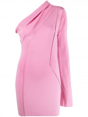 Платье мини из джерси Rick Owens. Цвет: розовый