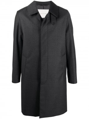 Однобортное пальто Dunkeld Mackintosh. Цвет: серый