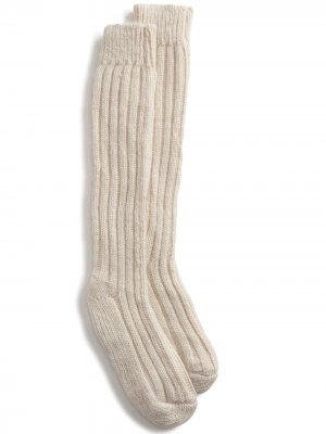 Носки в рубчик Dolce & Gabbana. Цвет: белый