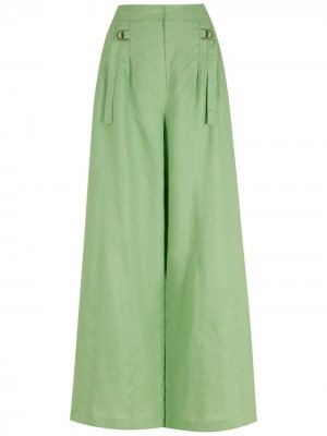 Широкие брюки Nk. Цвет: зеленый