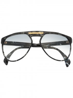 Солнцезащитные очки 1980-х годов Yves Saint Laurent Pre-Owned. Цвет: черный