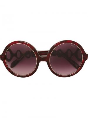 Солнцезащитные очки Emilio Pucci. Цвет: розовый