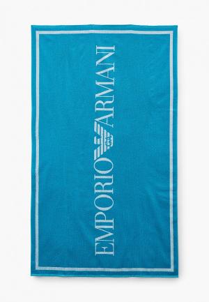 Полотенце Emporio Armani. Цвет: голубой