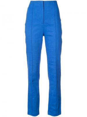 Строгие брюки с завышенной талией Dvf Diane Von Furstenberg. Цвет: синий