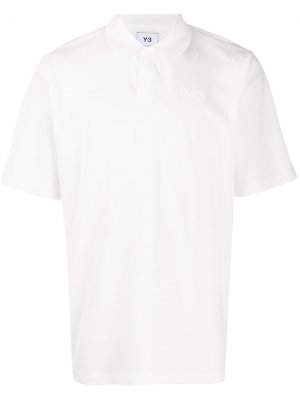 Рубашка-поло с логотипом Y-3. Цвет: белый