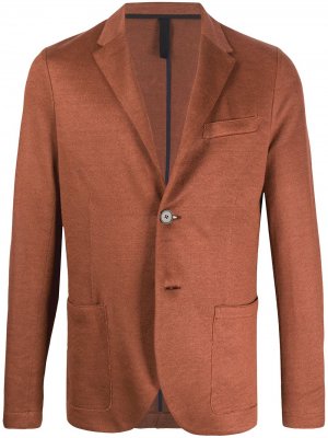 Однобортный пиджак Sartorial Harris Wharf London. Цвет: коричневый