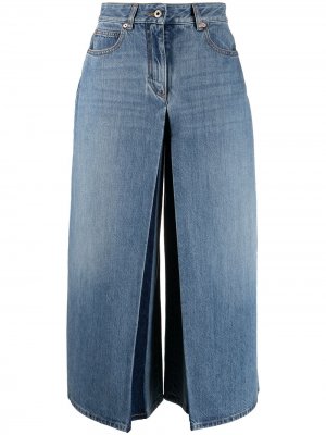 Джинсовая юбка-брюки Valentino. Цвет: синий
