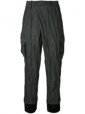 Укороченные брюки с карманами A.F.Vandevorst. Цвет: чёрный