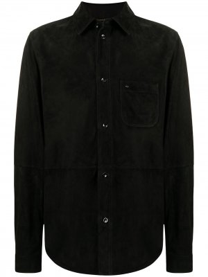 Куртка-рубашка с нагрудным карманом Stefano Ricci. Цвет: черный