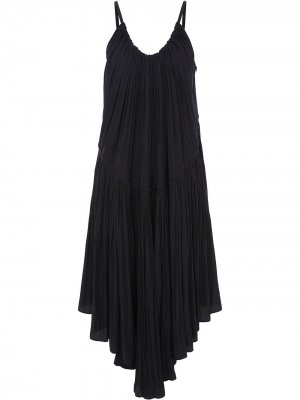Платье без рукавов со сборками JW Anderson. Цвет: черный